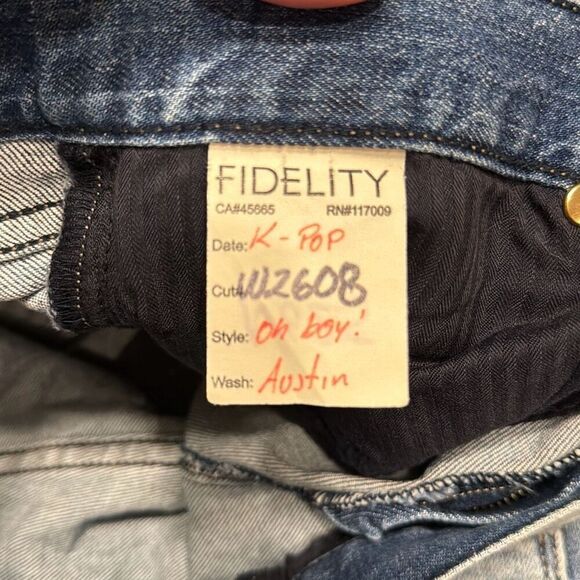 Fidelity Denim Jeans Oh Boy! Slim Fit Light Austin Wash Women’s US 30 - Picture 7 of 8